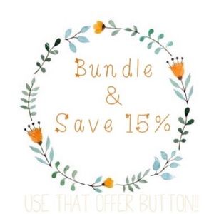 Bundle 2 or more items and save 15% or more